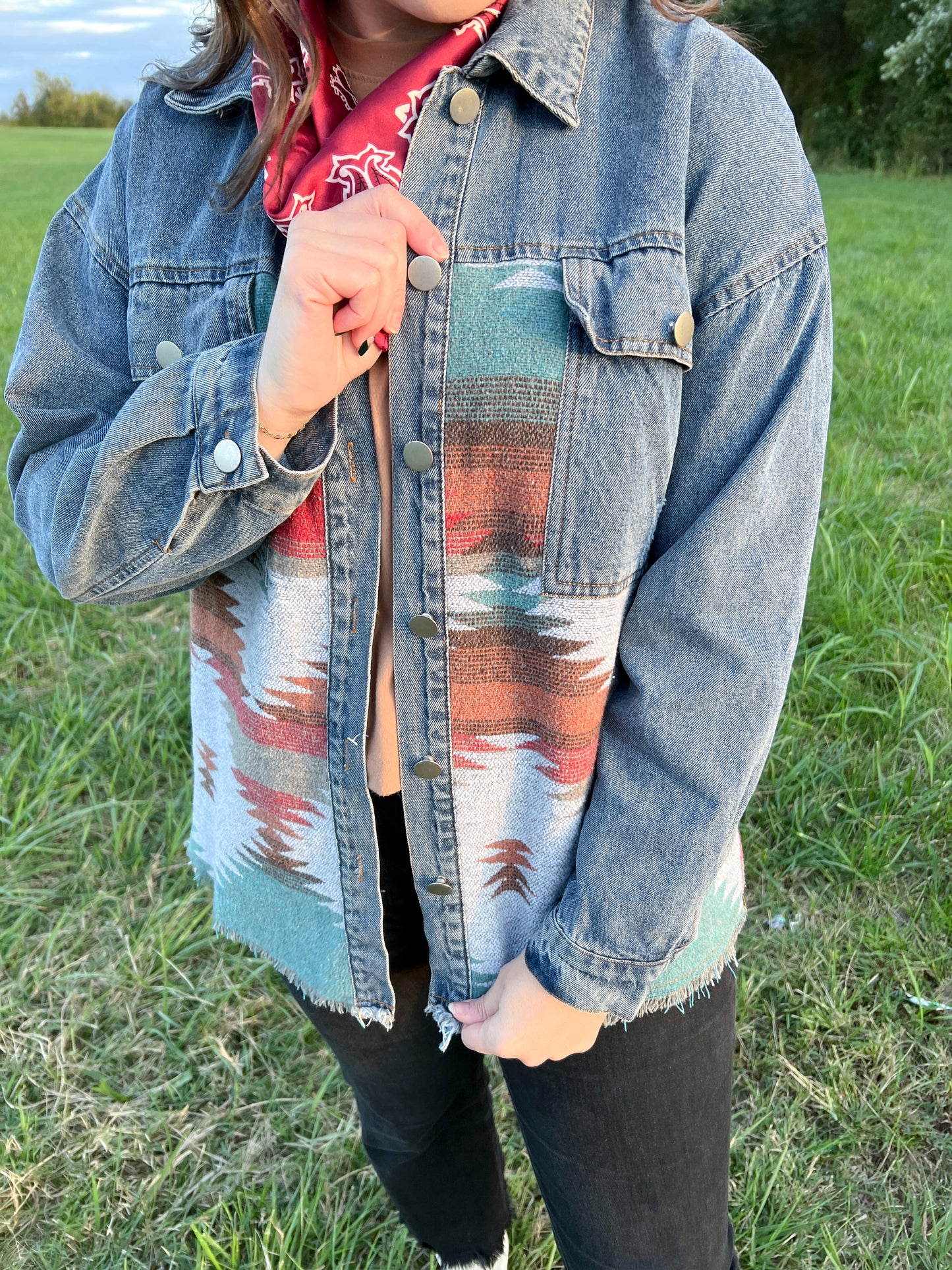 Aztec Denim Jacket