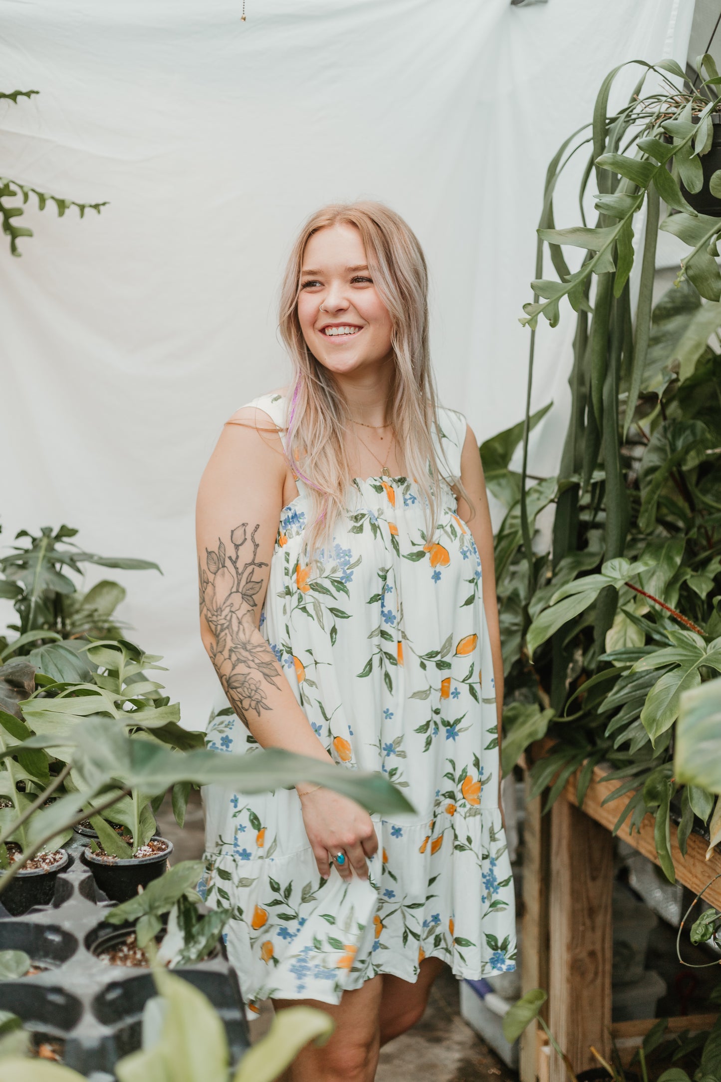 Orange Bloom Dress