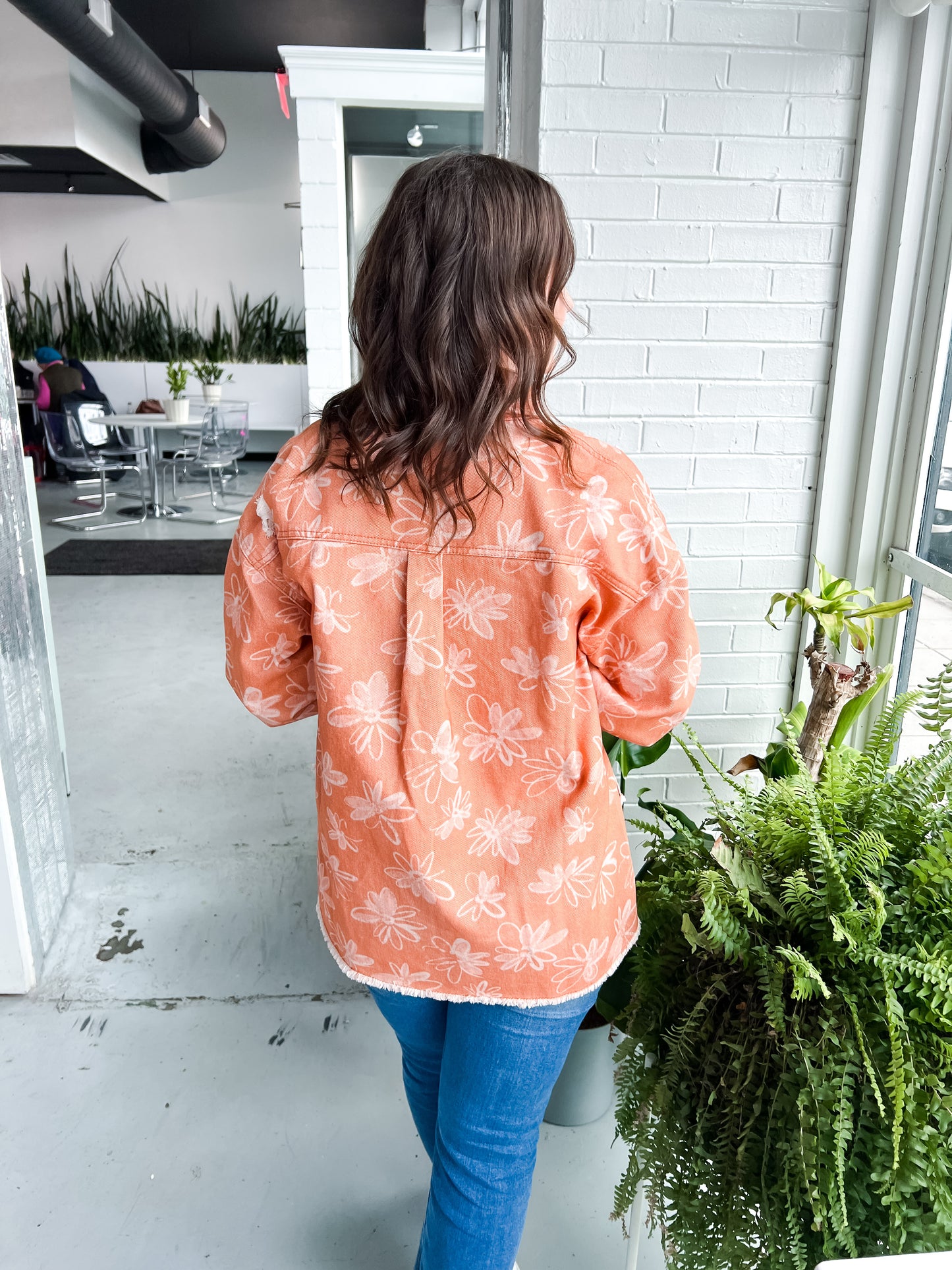 Daisy Peach Jacket