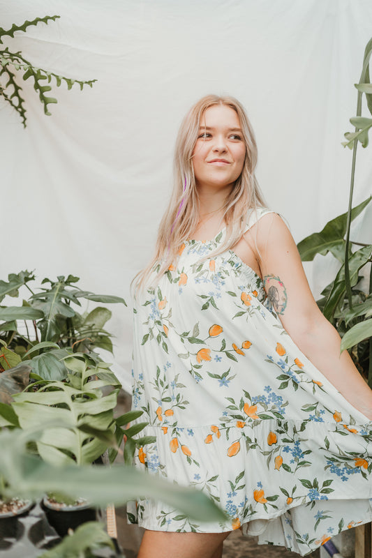 Orange Bloom Dress