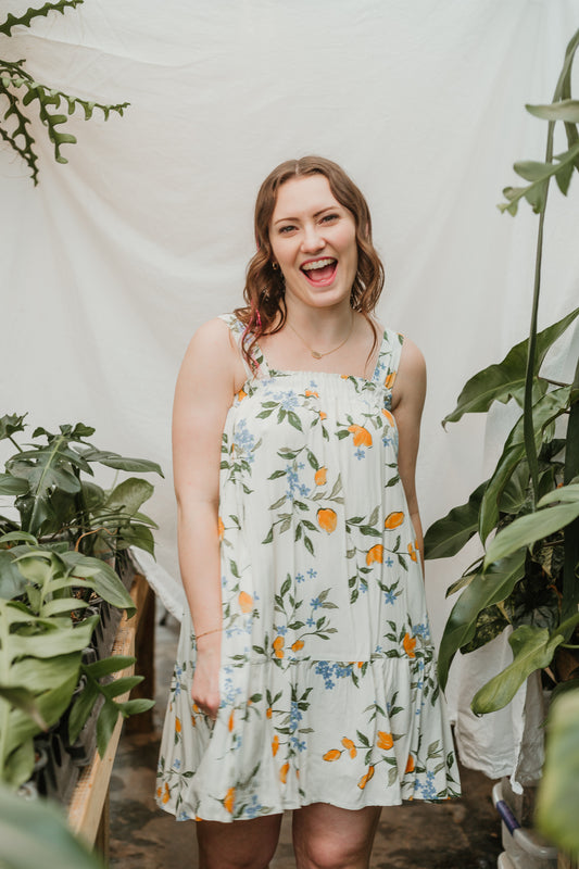 Orange Bloom Dress