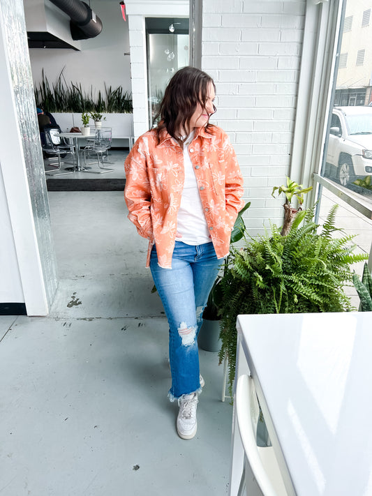Daisy Peach Jacket